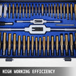 86pcs Tap And Die Combination Set Sae Finetungsten Steel Titanium Metric Tools