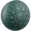 VEVOR Steel Tongue Drum 11 Notes 8 Inches Dia Tongue Drum Mineral Green Handpan Drum Notes Percussion Instrument Steel Drums Instruments with Bag, Music Book, Mallets, Mallet Bracket