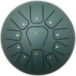VEVOR Steel Tongue Drum 11 Notes 8 Inches Dia Tongue Drum Mineral Green Handpan Drum Notes Percussion Instrument Steel Drums Instruments with Bag, Music Book, Mallets, Mallet Bracket