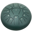 VEVOR Steel Tongue Drum 11 Notes 8 Inches Dia Tongue Drum Mineral Green Handpan Drum Notes Percussion Instrument Steel Drums Instruments with Bag, Music Book, Mallets, Mallet Bracket