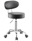 VEVOR Shop Stool Adjustable Garage Seat 300 lbs Load with Backrest & Wheels