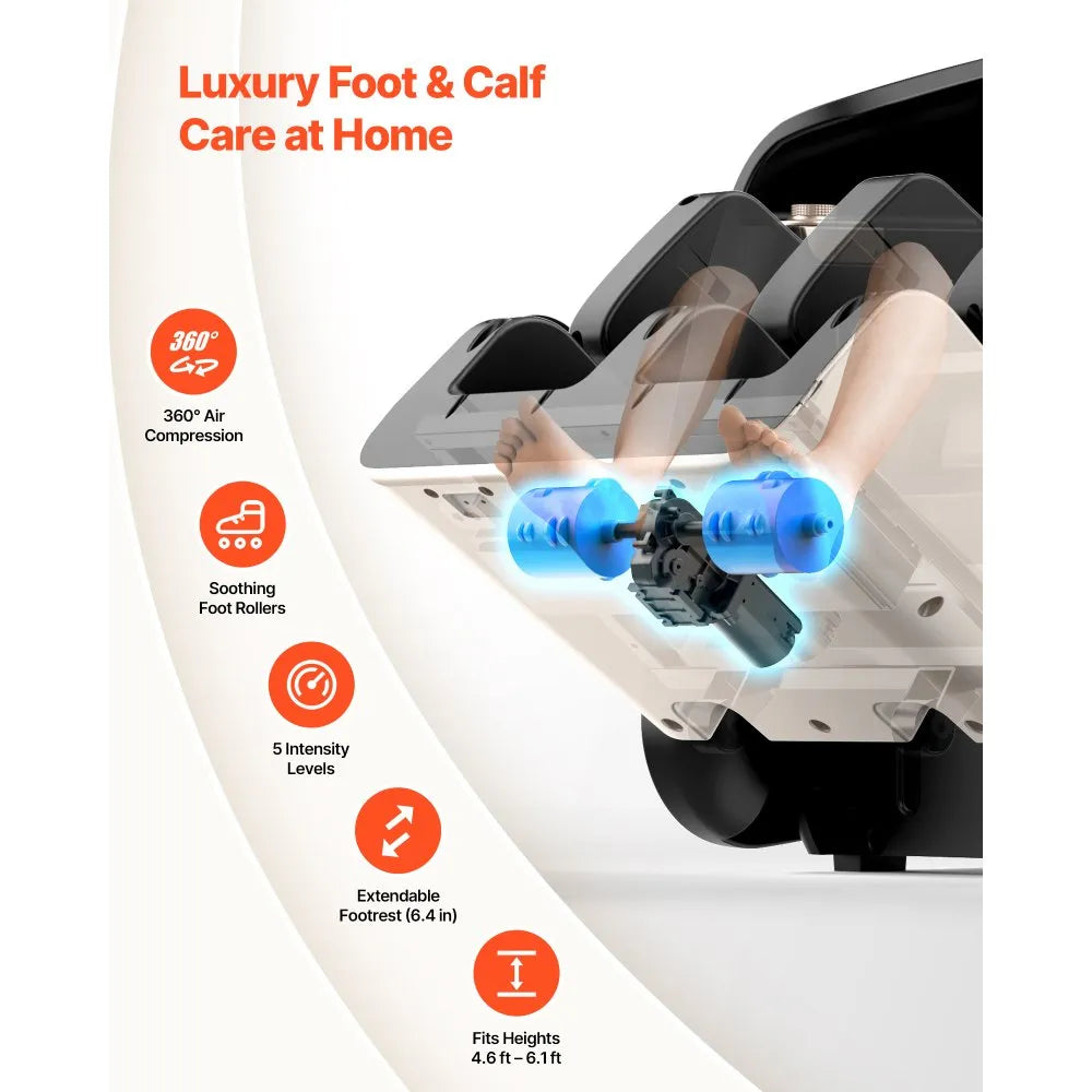VEVOR Massage Chair Full Body Zero Gravity Recliner with SL-Track & 36 Airbags