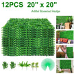 VEVOR Artificial Boxwood Panels, 12 PCS 20