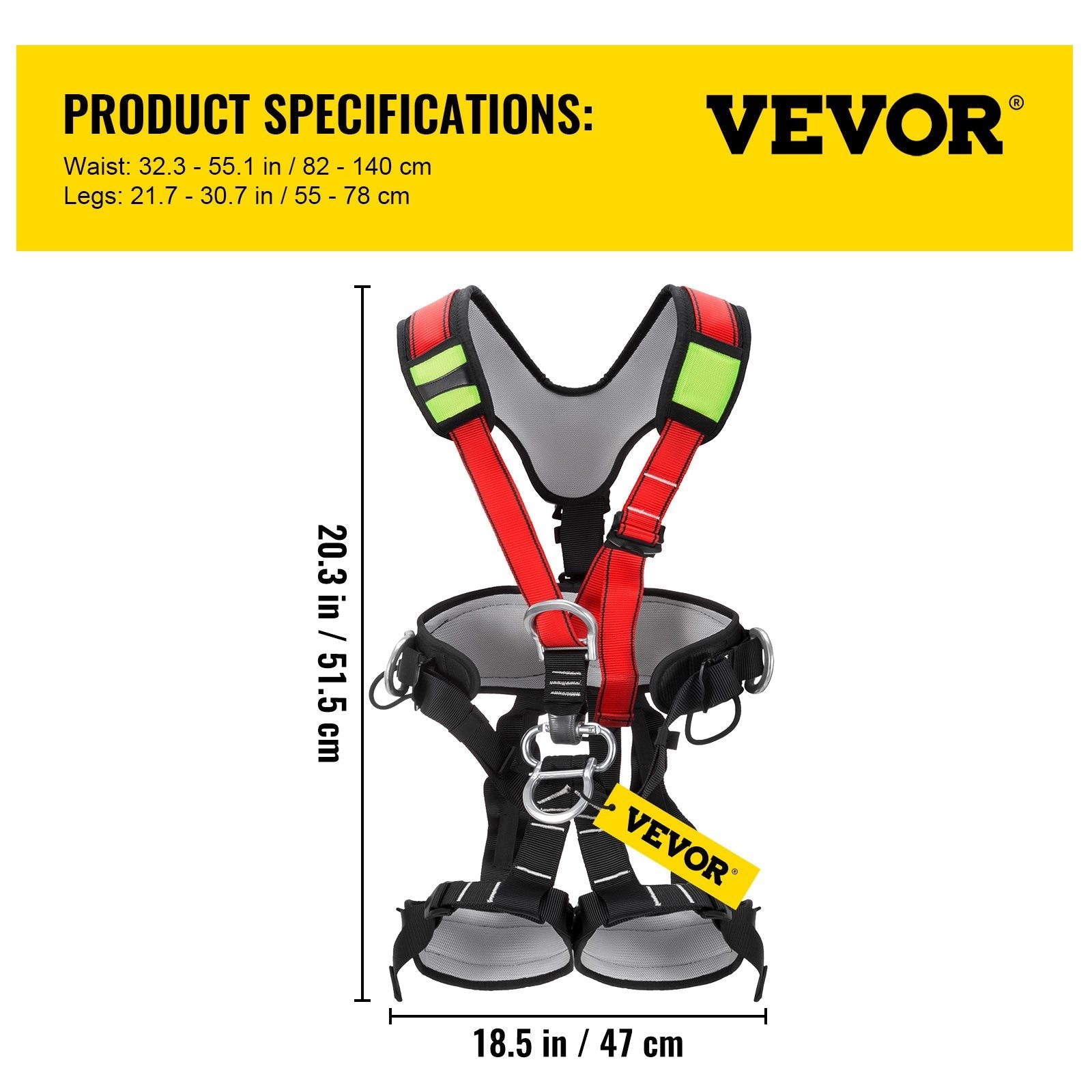 Safety Climbing Harness Fall Protection Rock Climbing Equip Gear Rappelling Harness