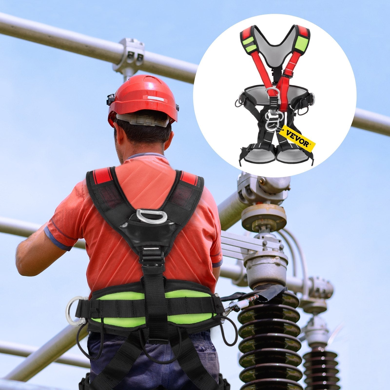 Safety Climbing Harness Fall Protection Rock Climbing Equip Gear Rappelling Harness