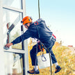VEVOR Vertical Lifeline Assembly, 150 ft Fall Protection Rope, Polyester Roofing Rope, CE Compliant Fall Arrest Protection Equipment with Alloy Steel Rope Grab, Two Snap Hooks, Shock Absorber