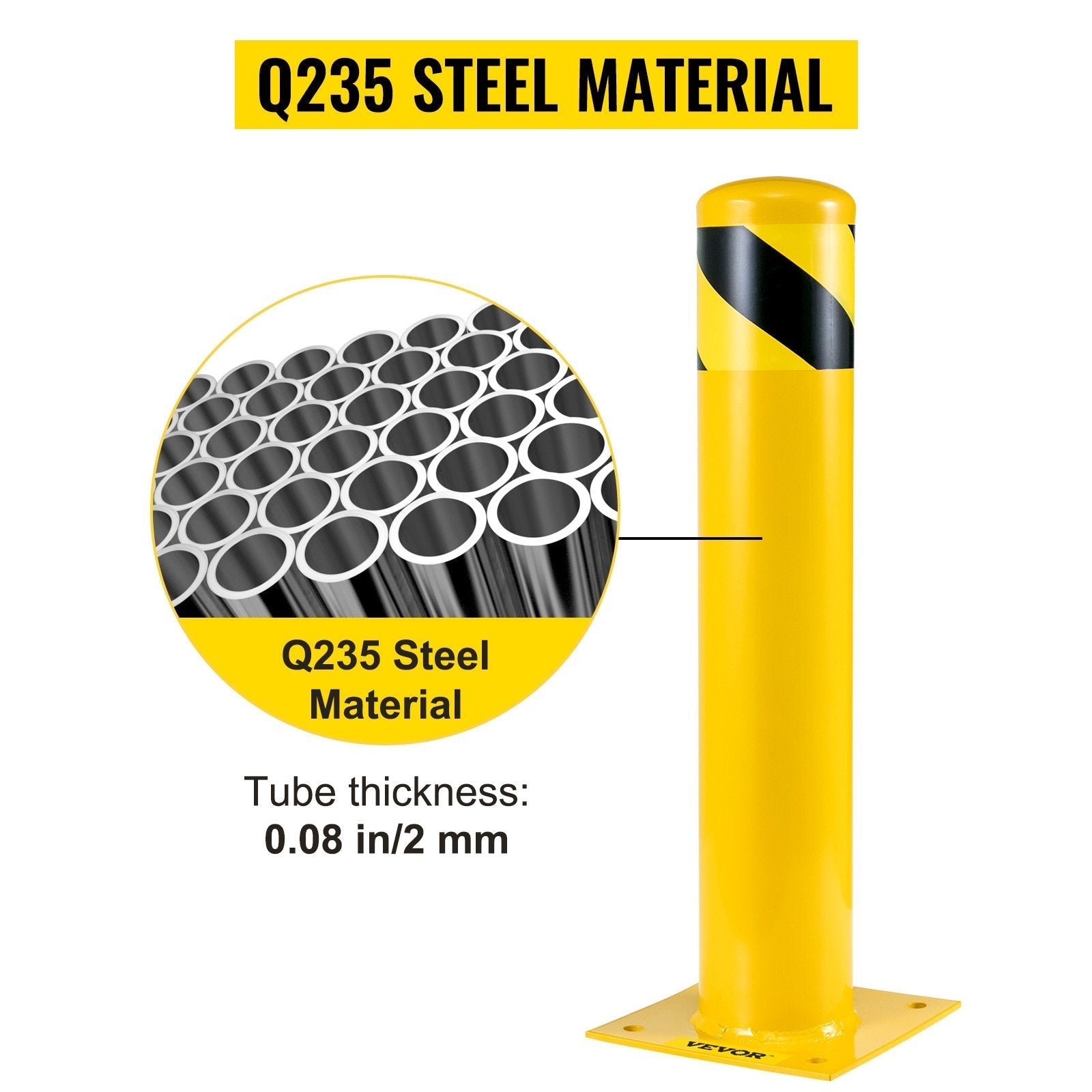 Safety Bollard Steel Bollard Post Steel Barrier 24