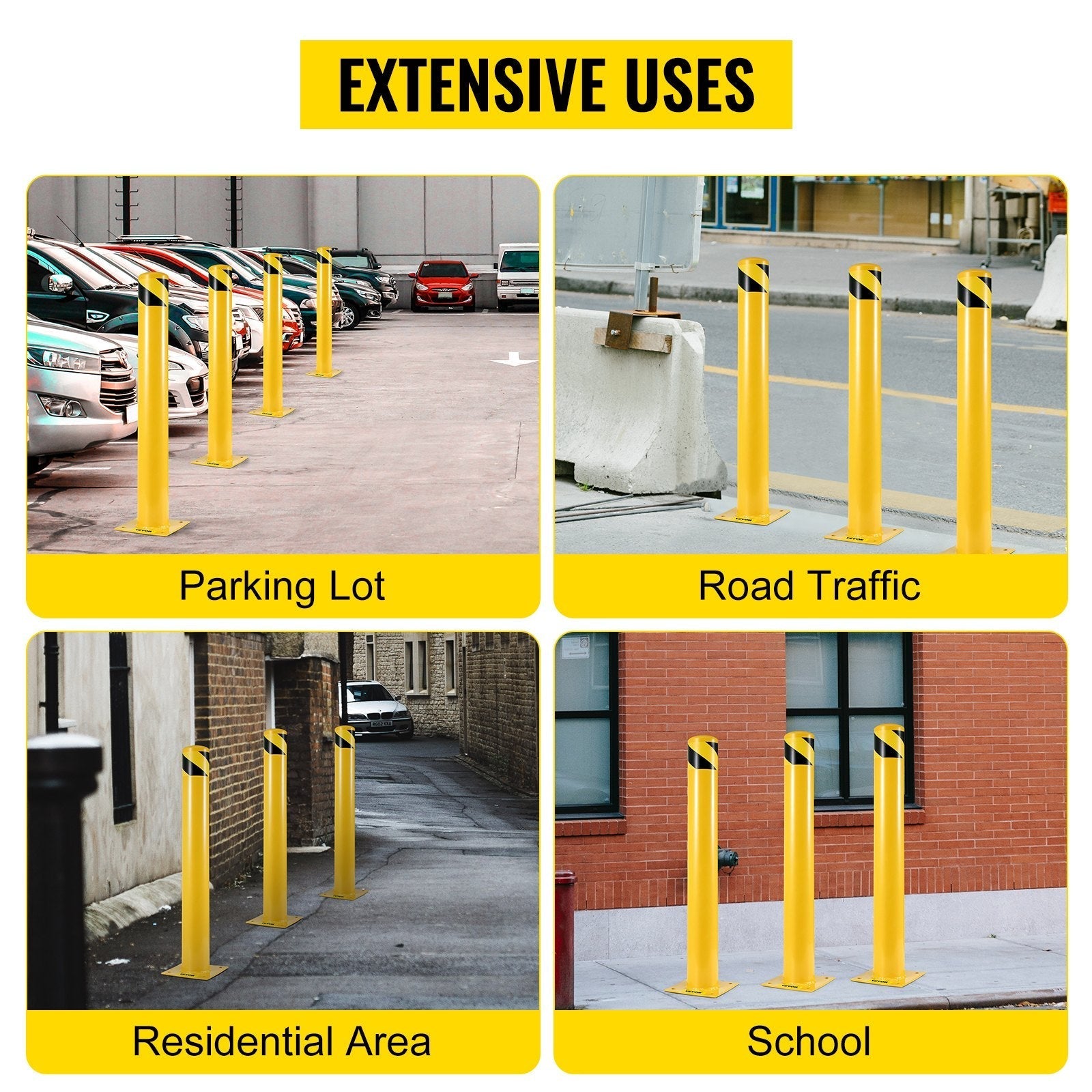 Safety Bollard Steel Bollard Post Steel Barrier 24