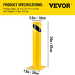 VEVOR Safety Bollard 24-5.5 Safety Barrier Bollard 5-1/2