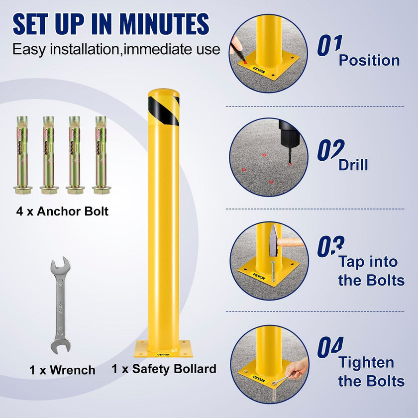 Safety Bollard Steel Bollard Post 36