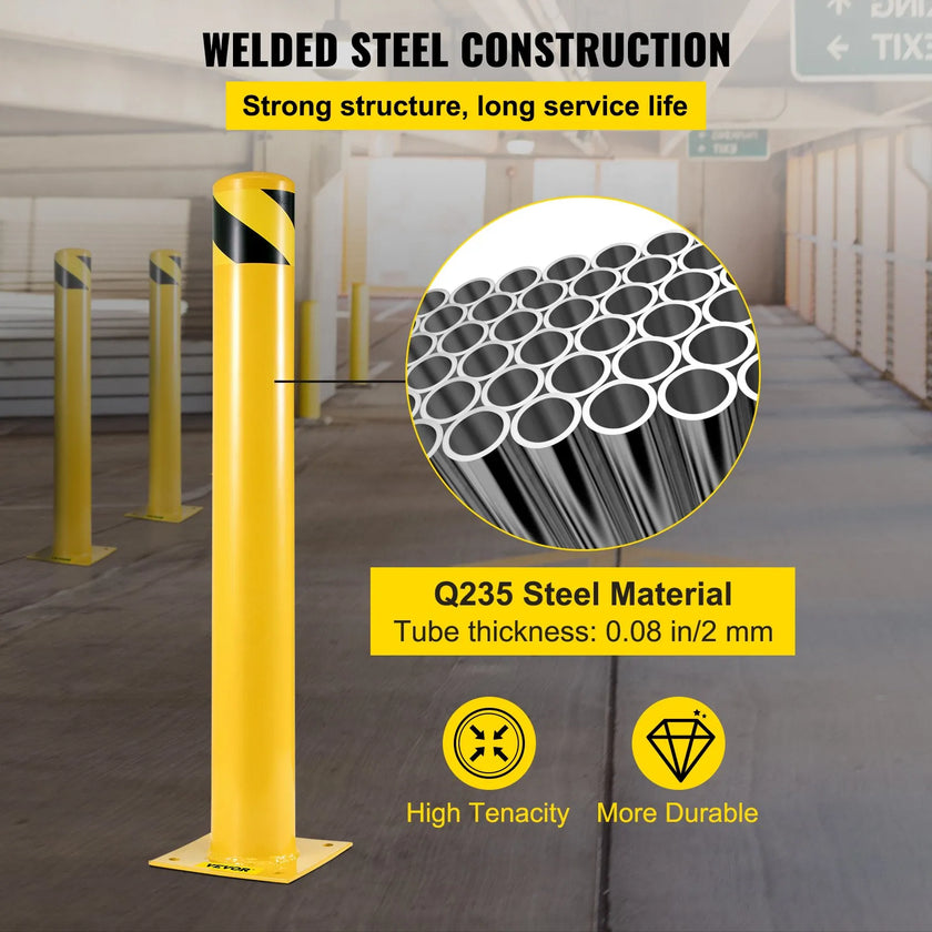 VEVOR Safety Bollard 48-5.5, Safety Barrier Bollard 5-1/2\