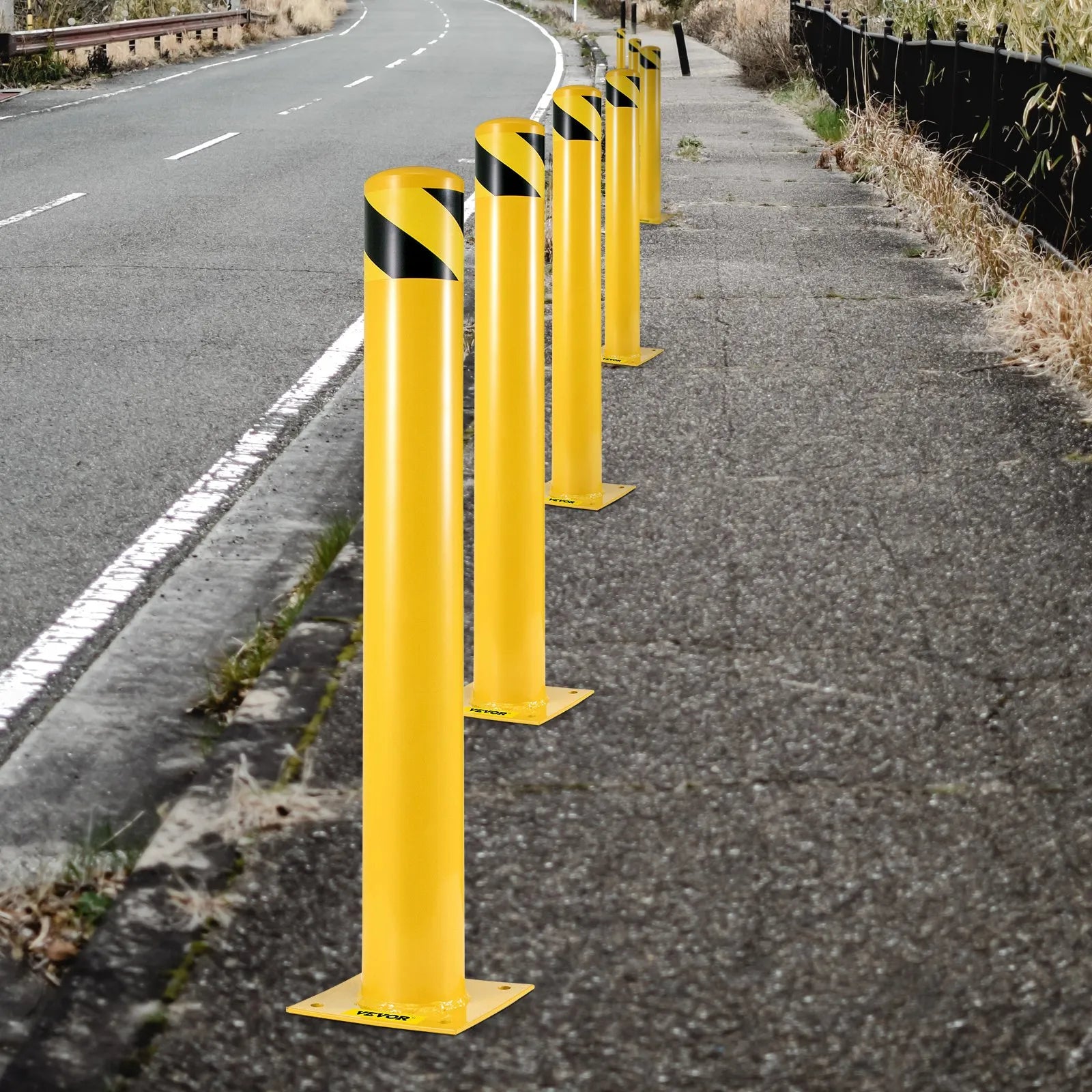 VEVOR Safety Bollard 48-5.5, Safety Barrier Bollard 5-1/2\