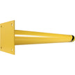 VEVOR Safety Bollard, 36 Inch Height Bollard Post, 4.5 Inch Diameter Steel Pipe Safety Bollard Post, Yellow Steel Bollard, Steel Safety Bollard with 8 Anchor Bolts, Perfect for Traffic-Sensitive Area