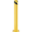 VEVOR Safety Bollard, 36 Inch Height Bollard Post, 4.5 Inch Diameter Steel Pipe Safety Bollard Post, Yellow Steel Bollard, Steel Safety Bollard with 8 Anchor Bolts, Perfect for Traffic-Sensitive Area