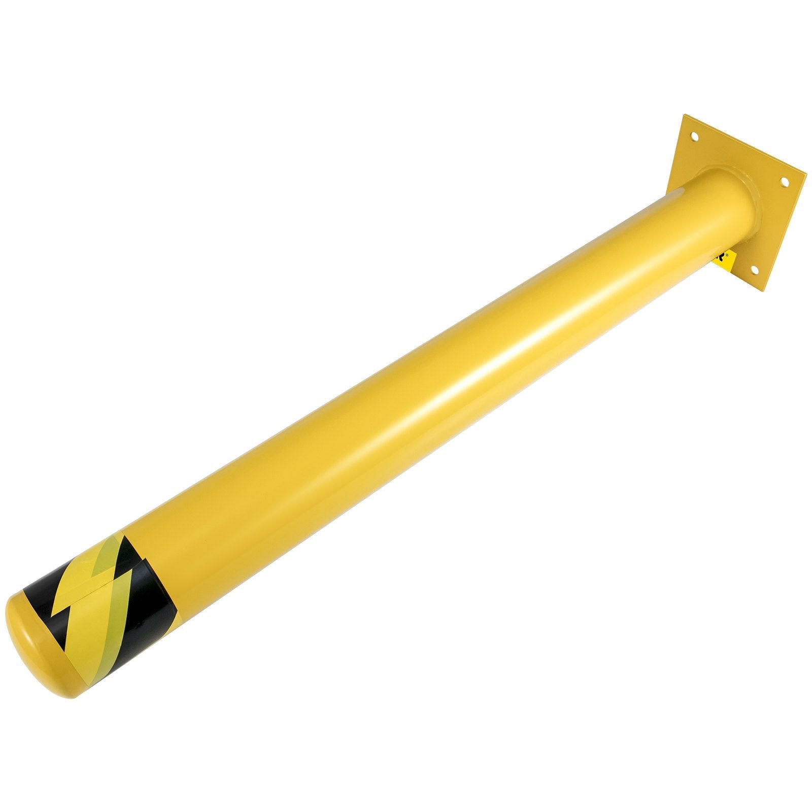 VEVOR Safety Bollard Steel Bollard Post Yellow Pipe Steel Barrier 42