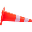 VEVOR Safety Cones, 28 in/73 cm Height, 12 PCS PVC Orange Traffic Cone with 2 Reflective Collars and Weighted Base, Used for Traffic Control, Driveway Road Parking and School Improvement