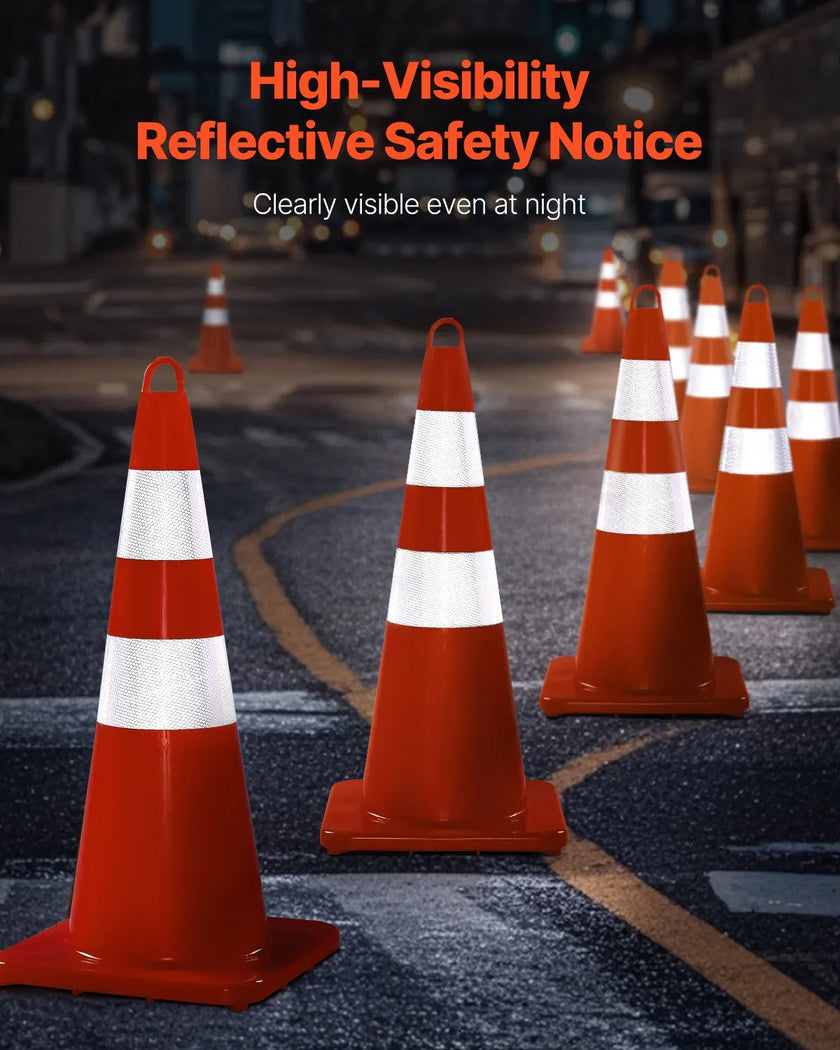 VEVOR Safety Cones Traffic Cones 10 x 28