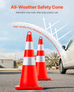 VEVOR Safety Cones Traffic Cones 10 x 28