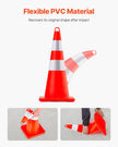 VEVOR Safety Cones Traffic Cones 10 x 28