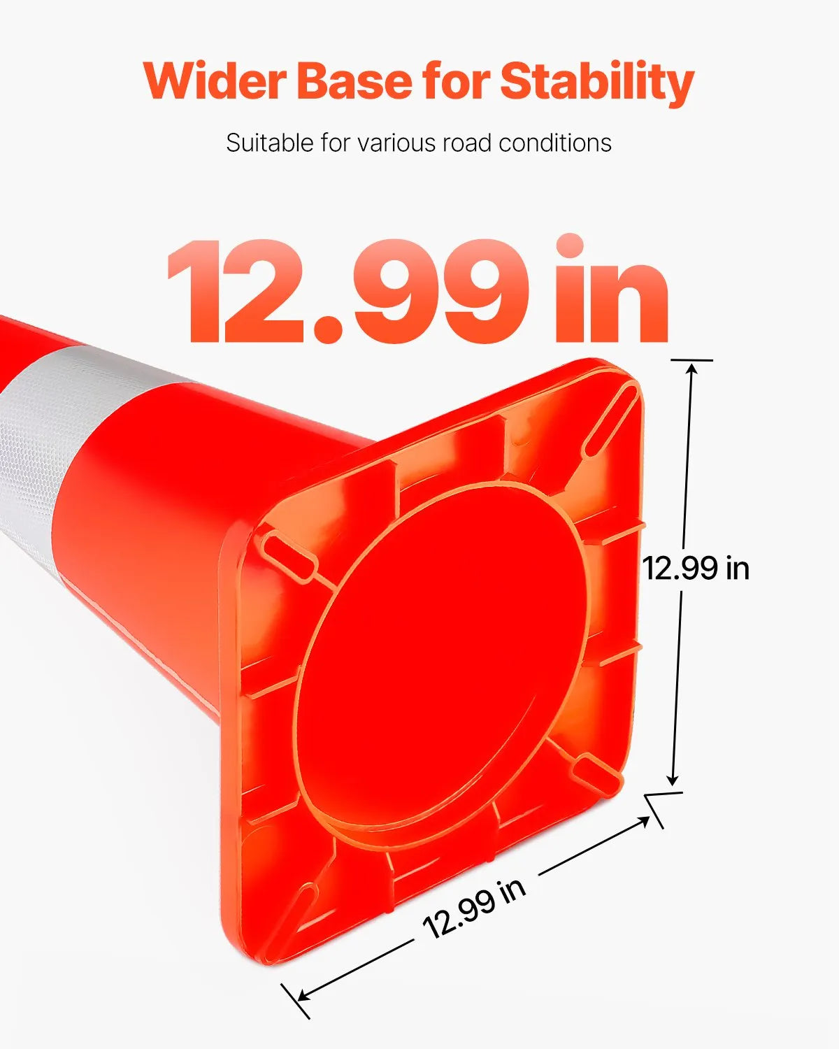 VEVOR Safety Cones Traffic Cones 10 x 28