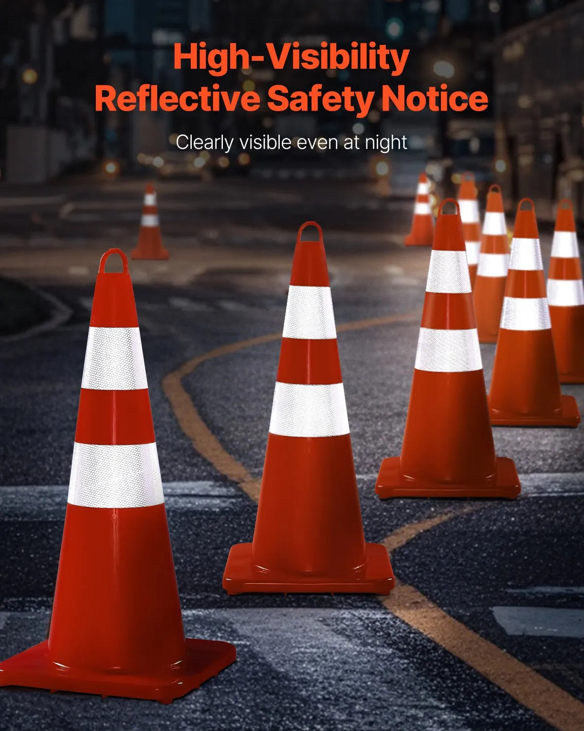 VEVOR Safety Cones, 12 x 28