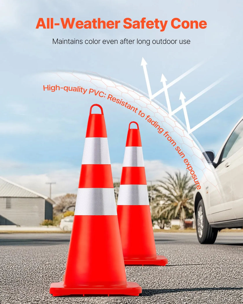 VEVOR Safety Cones, 12 x 28
