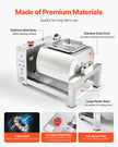 VEVOR Vacuum Meat Tumbler Marinator Machine 10L for Chicken Fish Stainless Steel