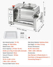 VEVOR Vacuum Meat Tumbler Marinator Machine 10L for Chicken Fish Stainless Steel