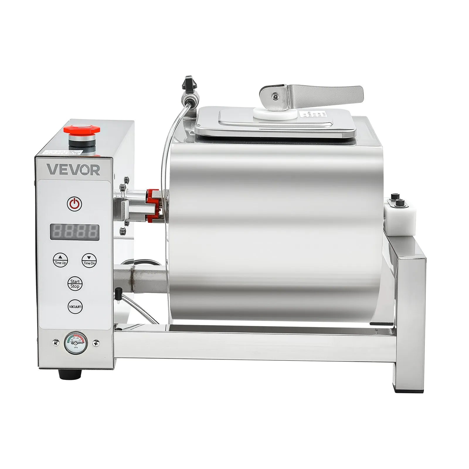 VEVOR Vacuum Meat Tumbler Marinator Machine 10L for Chicken Fish Stainless Steel