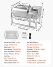 VEVOR Vacuum Meat Tumbler Marinator Machine 20L for Chicken Steak Commercial