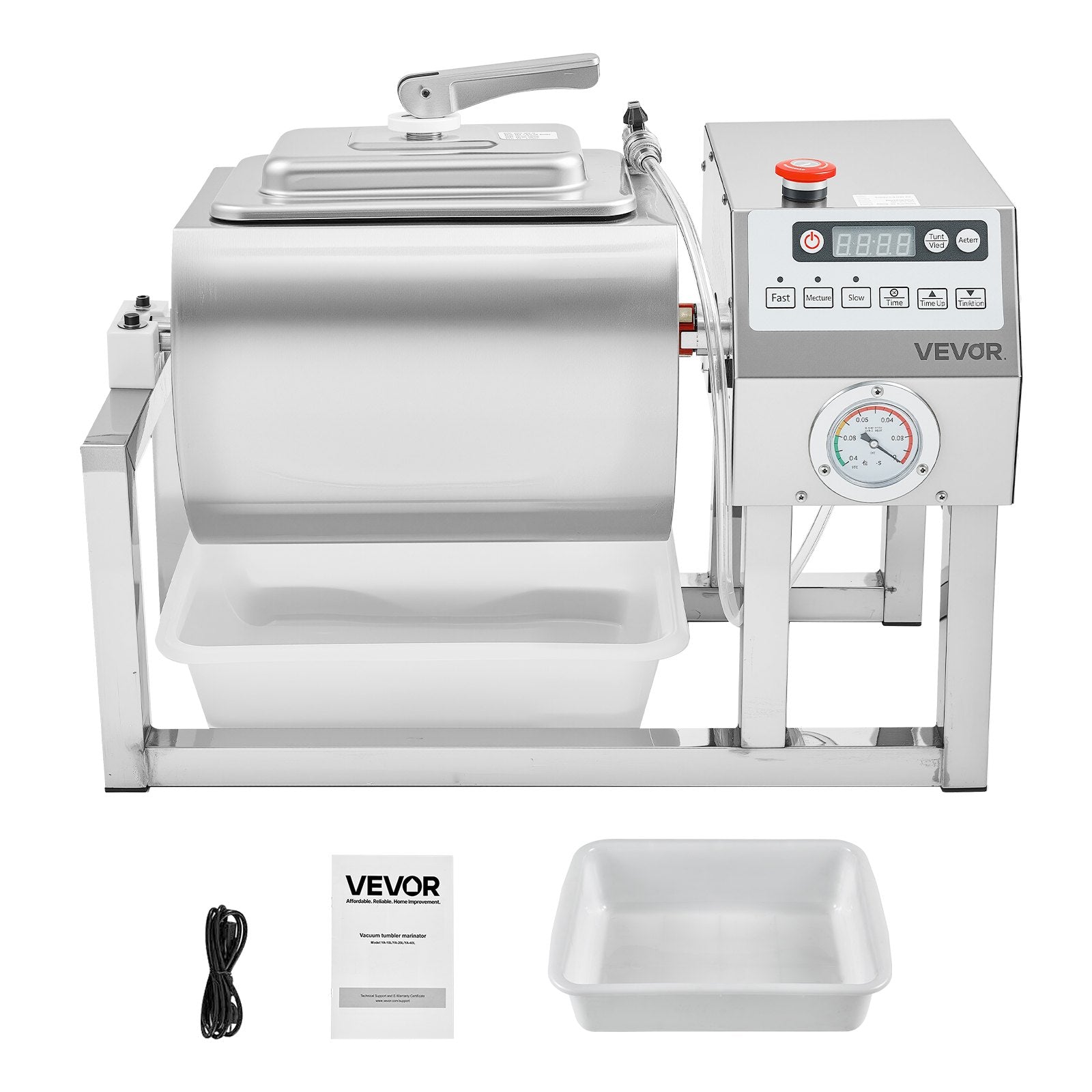 VEVOR Vacuum Meat Tumbler Marinator Machine 20L for Chicken Steak Commercial