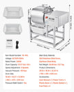 VEVOR Vacuum Meat Tumbler Marinator Machine 40L for Chicken Steak Commercial
