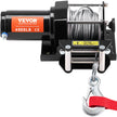 VEVOR Electric Winch ATV UTV 4000 lb Steel Cable IP55 Waterproof Remote Control