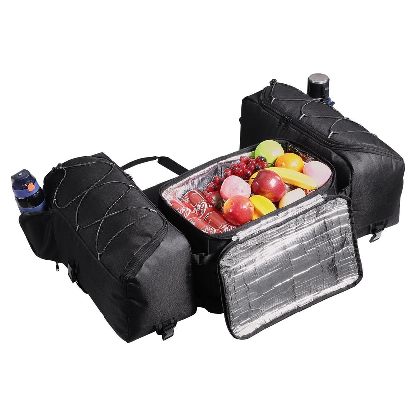 VEVOR 74L ATV Rear Storage Bag 600D Oxford Cloth Rear Cargo Bag & Sponge Cushion