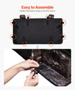 VEVOR 68L ATV Rear Storage Bag 600D Oxford Cloth Rear Cargo Bag & Sponge Cushion