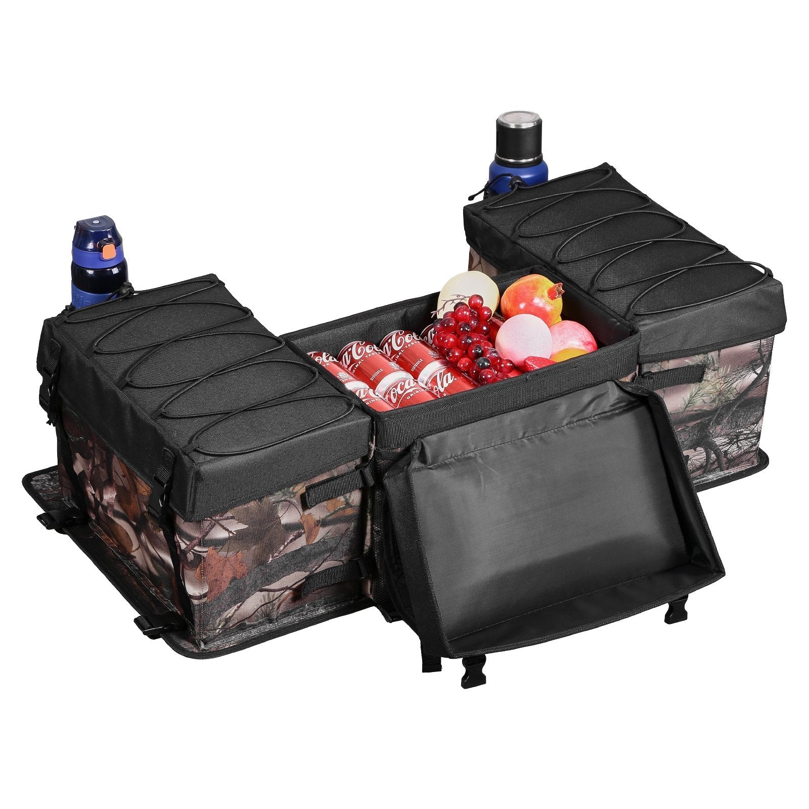VEVOR 68L ATV Rear Storage Bag 600D Oxford Cloth Rear Cargo Bag & Sponge Cushion