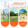 VEVOR Swing Sets for Backyard 1 Saucer 1 Belt Swing Seat A-Frame Metal Stand