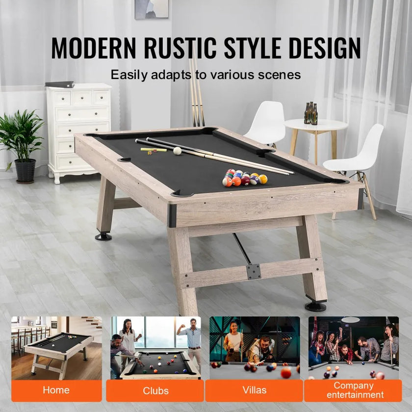 VEVOR 7 ft Billiards Table – Complete Pool Table Set with Accessories