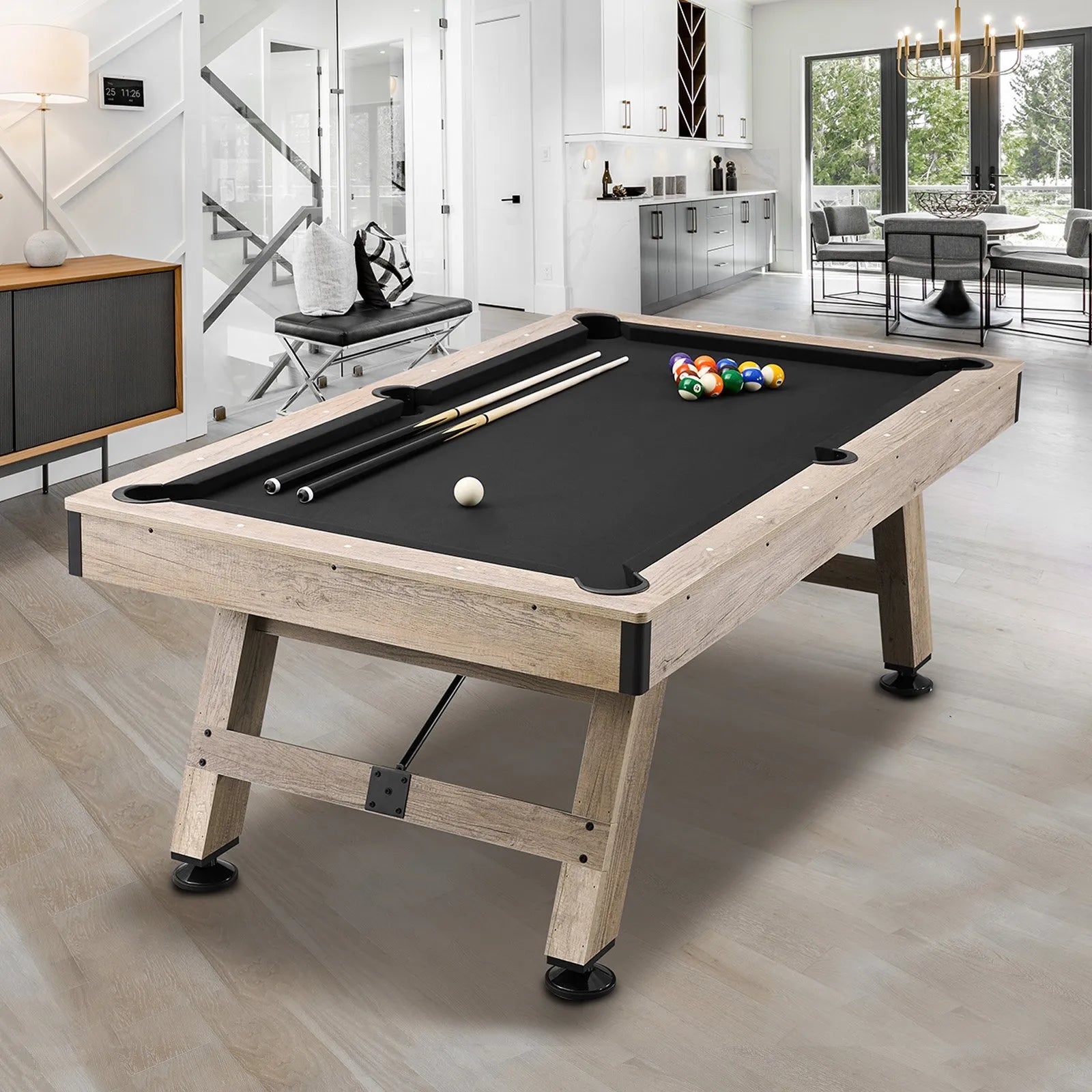VEVOR 7 ft Billiards Table – Complete Pool Table Set with Accessories
