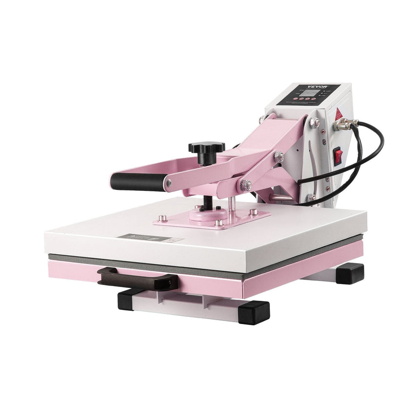 VEVOR Heat Press Machine 15x15 in Slide Out Heat Transfer Machine T-Shirts Pink