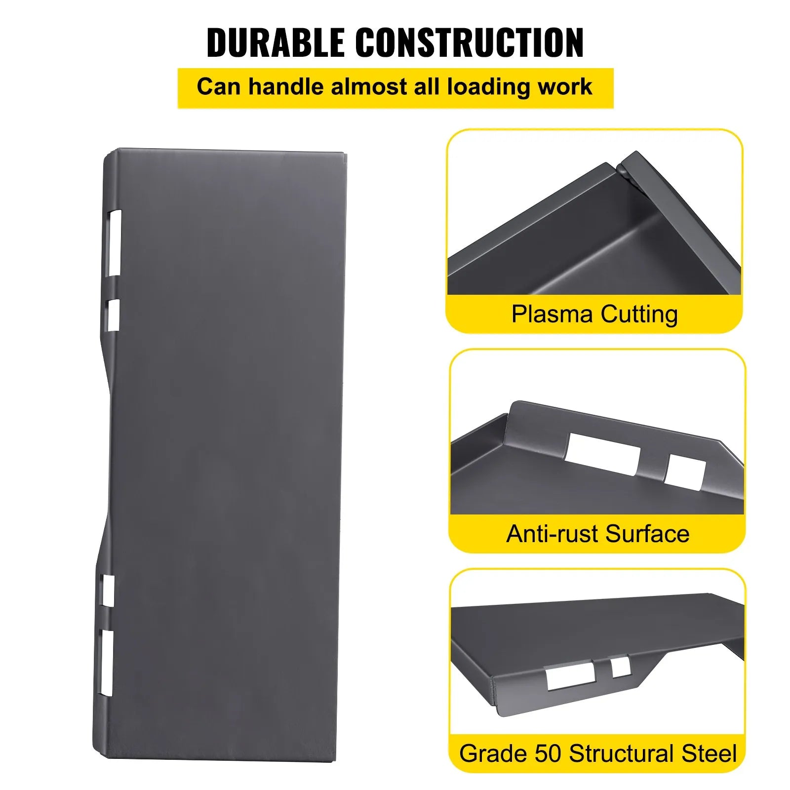 VEVOR Skid Steer Mount Plate 1/4