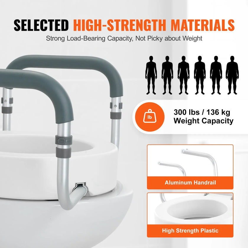 VEVOR Raised Toilet Seat, 3.5