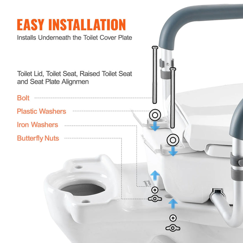 VEVOR Raised Toilet Seat, 3.5