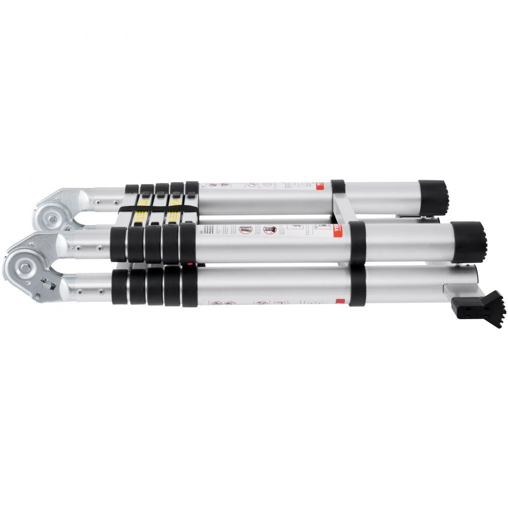 VEVOR Telescoping Extension Ladder 12.5FT A-Shape w/ Stabilizer Bar for RV