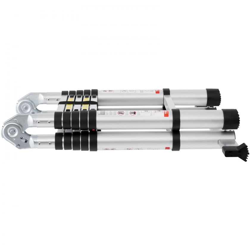 VEVOR Telescoping Extension Ladder 12.5FT A-Shape w/ Stabilizer Bar for RV
