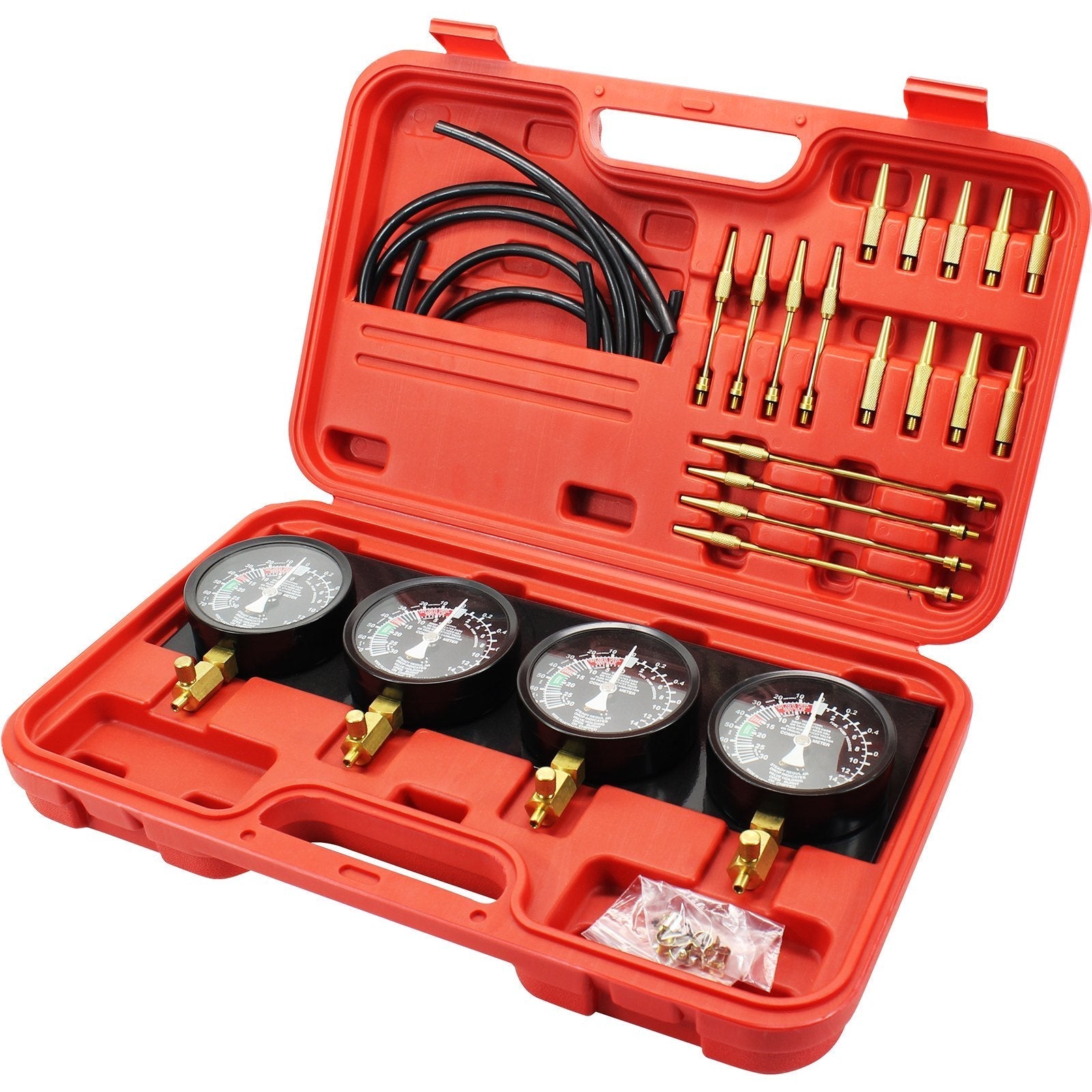 Pro Fuel Vacuum Carburetor Synchronizer carb sync Gauge Set Rubber Hose