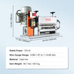 VEVOR Automatic Wire Stripping Machine, 0.06''-1.57'' Electric Motorized Cable Stripper, 370 W, 88 ft/min Wire Peeler with An Extra Manual Crank, 11 Channels for Scrap Copper Recycling