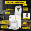 VEVOR Ice Shaver Machine Electric, Shaved Ice Machine Commercial 265 LBS/H, Snow Cone Maker w/ Ice Hopper & Lid, 250W Ice Crusher w/ Drain Pipe Tabletop Shaved Ice Maker w/ Adjustable Fineness White