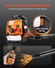 75.6cc 4-Stroke Gas Backpack Leaf Blower – 615 CFM, 179 MPH with 1.8L Fuel Tank