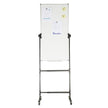 VEVOR Rolling Magnetic Whiteboard, Double-sided Mobile Whiteboard 24x48 Inches, Adjustable Height Dry Erase Board with Wheels, 1 Magnetic Erase & 3 Dry Erase Markers & Movable Tray for Office School
